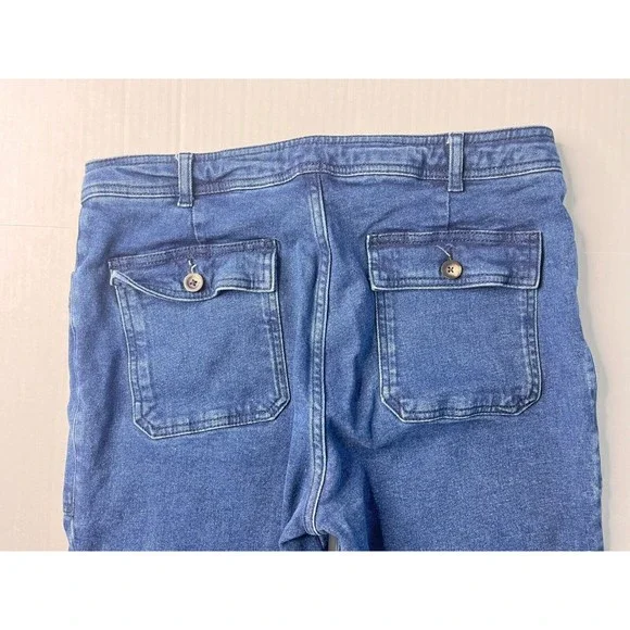 Boden Slim Jeans Cargo Pockets Jegging 8R Blue Denim - Picture 5 of 10